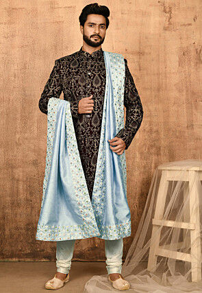 Details about   Cotton Resham Embroidered Onion Trouser Set With Digitally Printed Dupatta 