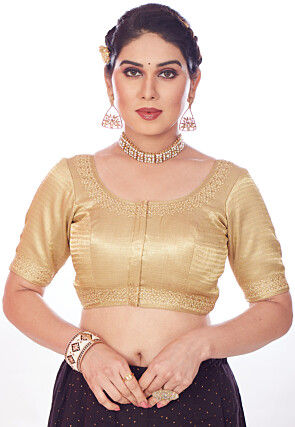 Golden jacket blouse online