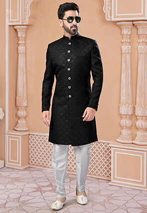 Buy Shrestha by Vastramay Men's Yellow Silk Blend Nehru Jacket Online at  Best Price | Distacart