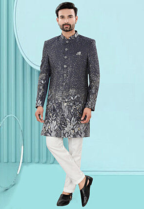 Gray sherwani online