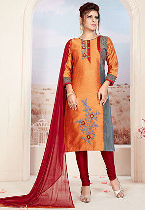 Page 7 | Art Silk Salwar Kameez: Buy Art Silk Salwar Suits Online ...