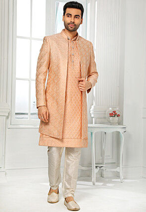 Clothing Mens Clothing Suits & Sport Coats Mustard Kurta Pajama for Men Stylish and Comfortable for Men Embroidered 