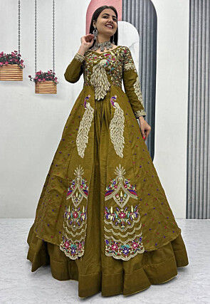 indian green dress for mehndi function Sharara Suit For Mehndi Function Mehndi Outfit Green Kurta And Sharara Suit With Dupatta For Mehndi