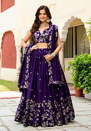 Buy Purple Lehenga Choli Online | Latest Designs & Looks Buy Purple Lehenga Choli Online | Latest Designs & Looks