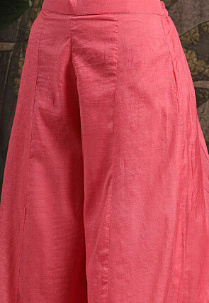 Embroidered Art Silk Pakistani Suit in Pink