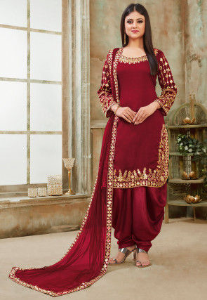 Details about   Occasion Special Wedding Wear Indian Pakistani Designer Punjabi Patiyala Suits 