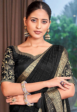 Page 2 | Black Saree: Buy Latest Designer Black Saree Online - Utsav