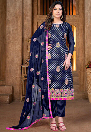 Cotton best sale contrast suits