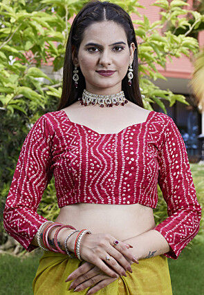 Embroidered Chiffon Scalloped Saree in Light Green