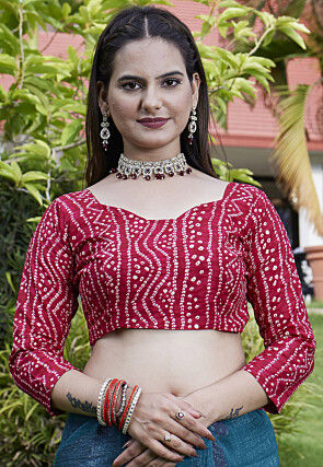 Embroidered Chiffon Scalloped Saree in Teal Blue