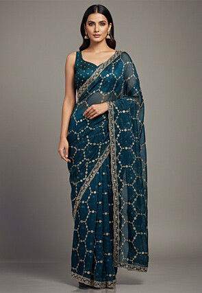 Chiffon Dress: Expolre Indian Chiffon Fabric Dresses | Utsav Fashion