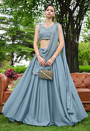 dusty blue indian dress - Chiffon 6 days. all_round_dress Ralph Lauren Women's Twist-Front Size:CUSTOM SIZES