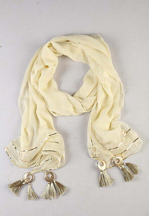 Embroidered Cotton Viscose Pakistani Suit in Off White