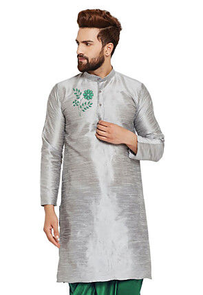 Buy Latest Indian Grey Kurta for Men Online | Utsav Fashion