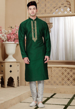 Green kurta pajama for wedding Clearance