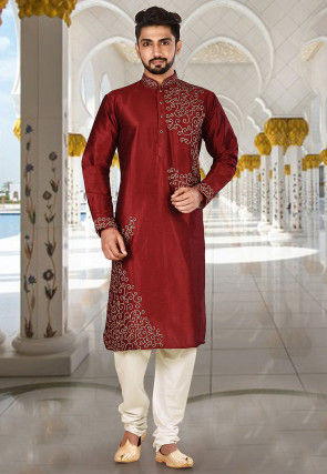 Designer Kurta Red Color Mens Clothing High Quality Party wear Kurta home wear kurta plus size available Indian Ethnic Kurta Mens Kurta
