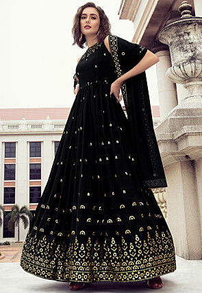 Zonfab Pakistani Wedding Suit (Black) : Amazon.in: Fashion