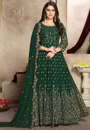 Green Salwar Suit: Buy Green Salwar Kameez for Women Online