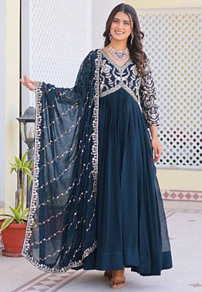 Navy blue salwar suit for ladies new arrivals