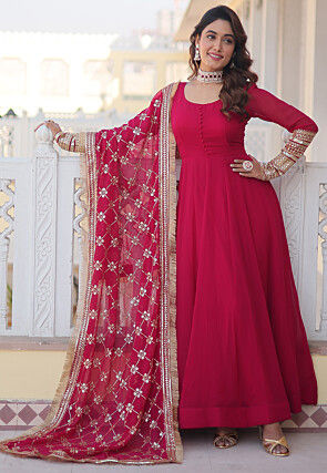 Share 204+ pink party wear dresses latest