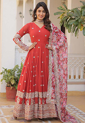 Bibayas Pret Embroidered Georgette 2 Piece Pearl Dusk Abaya