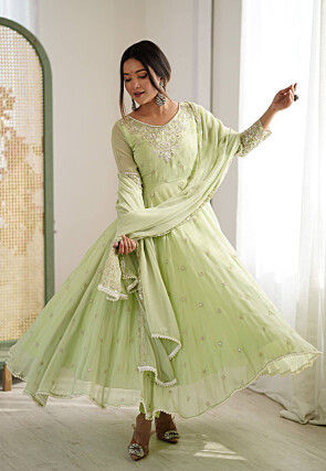 Green Anarkali Suits & Salwar Kameez: Buy Online | Utsav Fashion