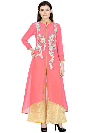 Buy 42/M-2 Size Jacket Style Eid Indian Kurti Tunic Online for Women in USA