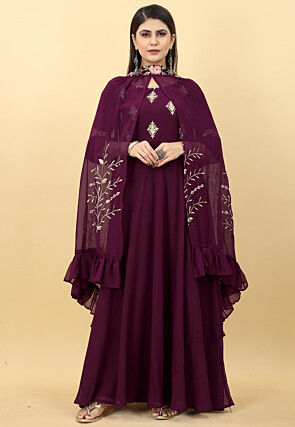 Indo Western Gowns For Women Online | Utsav Fashion