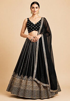 gold indian wedding dresses Sequin Bridesmaid Lehenga Set - Champagne Guest, Bridesmaids Outfit Chanel main image 1