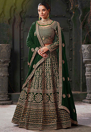 Green Bridal Lehenga Cholis Buy Indian Lehenga Outfits Online Utsav Fashion