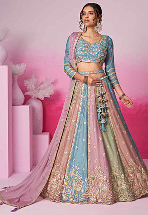 Chiffon Bridal Lehenga Cholis Buy Indian Lehenga Outfits Online Utsav Fashion
