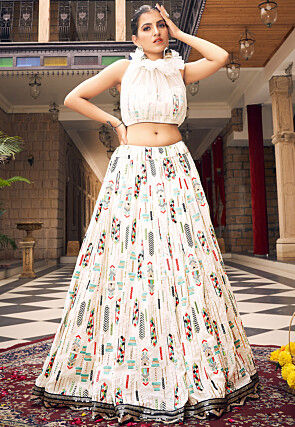 Party Wear Crop Top Lehenga at Rs 2790 in Ahmedabad | ID: 2850354148488