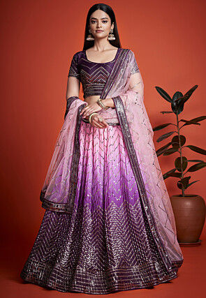 Buy Designer Purple Lehenga Choli Wedding Bridal Wear Chaniya Choli for  Women Embroidery Chaniya Choli With Dupatta Bridensmind Dressed Online in  India - Etsy