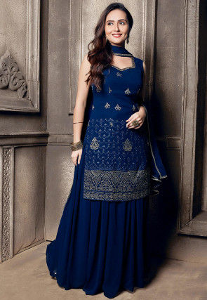 Blue Pakistani Suits & Salwar Kameez: Buy Online | Utsav Fashion