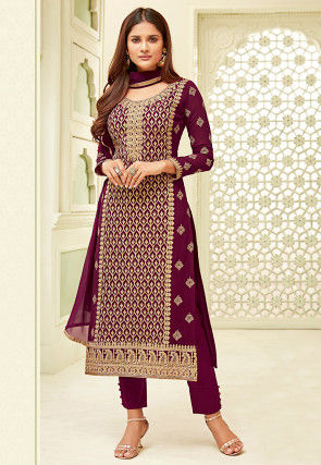 white and purple pakistani dresses