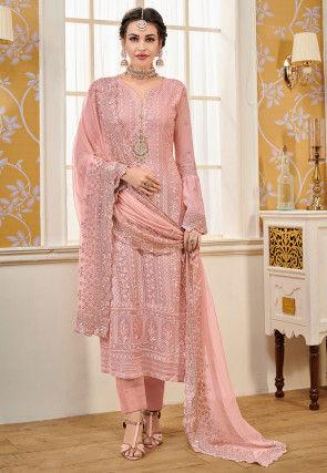 baby pink pakistani dresses