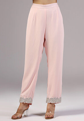 Embroidered Georgette Pakistani Suit in Pink