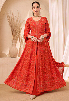 Red Georgette Salwar Suits: Buy Latest Designs Online | Utsav Fashion Red Georgette Salwar Suits: Buy Latest Designs Online | Utsav Fashion
