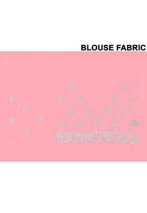 Embroidered Georgette Scalloped Saree in Peach