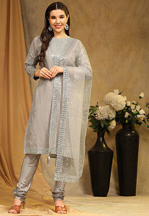 Straight cut party wear suits best sale