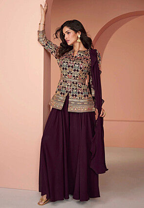 Indo Western Gold Leggings, Gown and Tunics Online Shopping