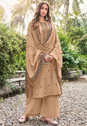 Packaged Womens Pakistani/Indian Beige Gul Ahmed New Original Tagged 