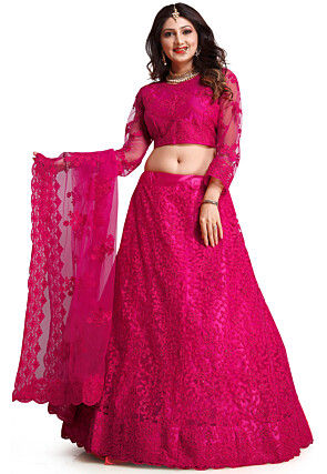 Girls Lehenga Choli Ethnic Wear Embroidered Lehenga, Choli And Dupatta Set  (pink.19) Age Group: 5-15years at Best Price in Surat | Friendsdeal  Enterprise