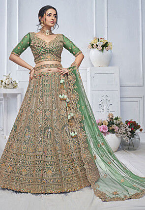 Net lehenga suit cheap