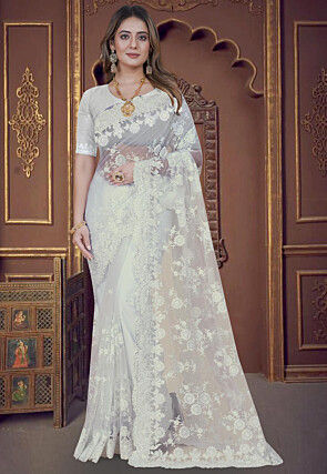 Royal Off White Soft Silk Saree With Rich Copper Border – Tulsi Designer-hautamhiepplus.vn