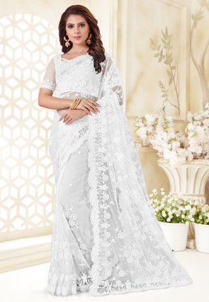 designer net sarees with price