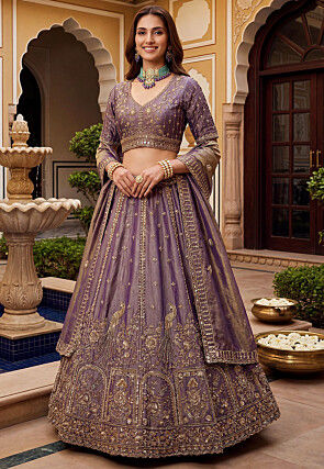 Buy Purple Lehenga Choli Online | Latest Designs & Looks