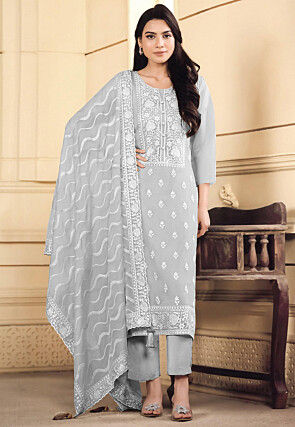 Grey colour suit girl outlet