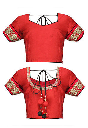 Embroidered Pre Stitched Net Saree in Black