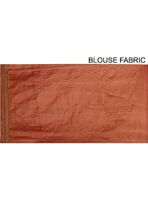 Banarasi Tussar Silk Saree in Brown